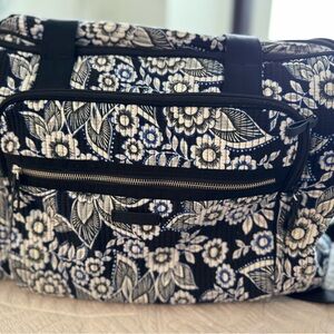 Vera Bradley Black and Blue Floral Bag